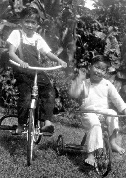 Stan and Ron on Bikes
